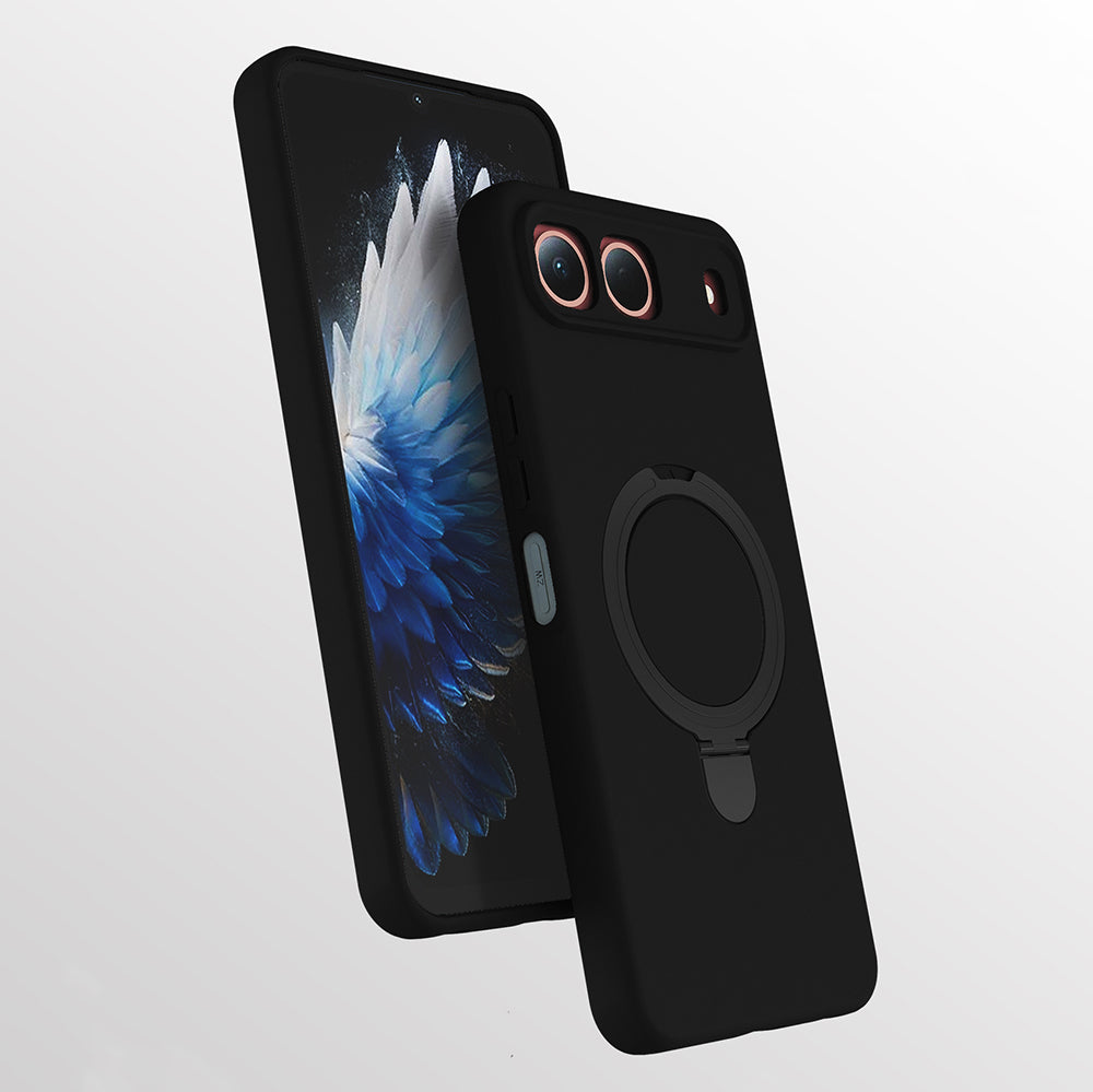 Tecno Spark 40 5G Kılıf M-safe Şarj Özellikli Standlı Zore Samara Kapak