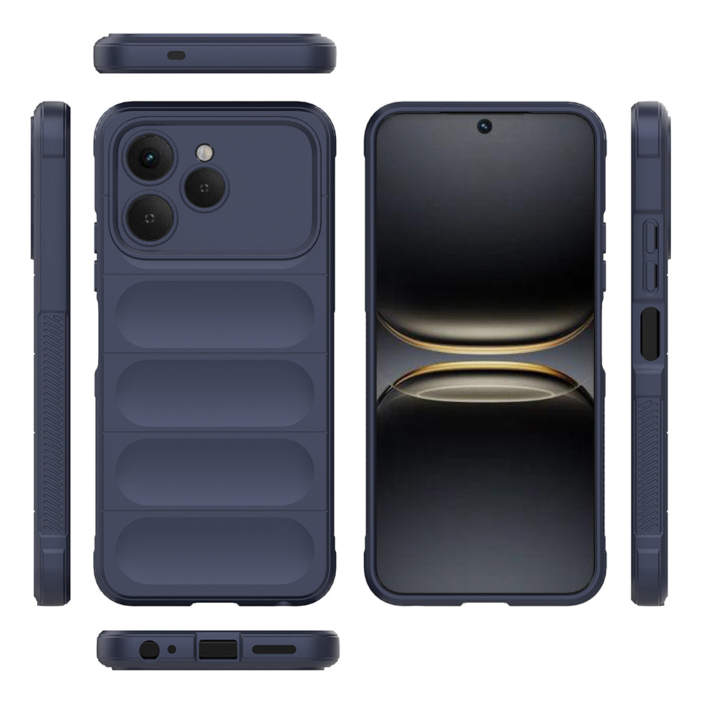 Tecno Spark 40 Kılıf Esnek TPU Oyuklu Arka Yüzey Tasarımlı Zore Etnik Silikon Kapak