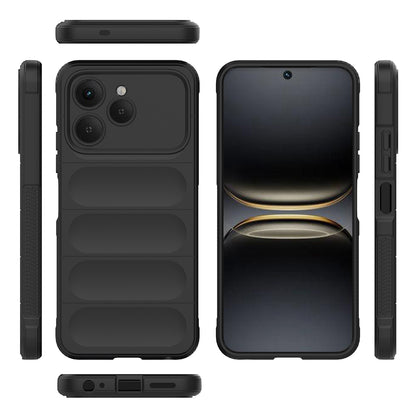 Tecno Spark 40 Kılıf Esnek TPU Oyuklu Arka Yüzey Tasarımlı Zore Etnik Silikon Kapak
