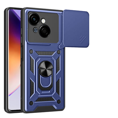 Tecno Spark Go 1 2025 Kılıf Magnetik Standlı Kamera Korumalı Zore Sürgülü Vega Kapak