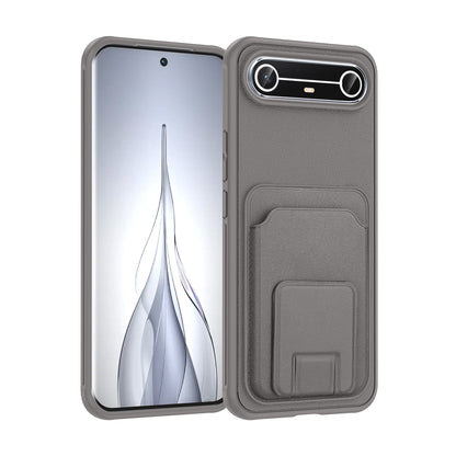 Tecno Spark Slim 5G Kılıf Kartlıklı TPU Zore Bikart Kapak