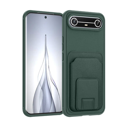 Tecno Spark Slim 5G Kılıf Kartlıklı TPU Zore Bikart Kapak