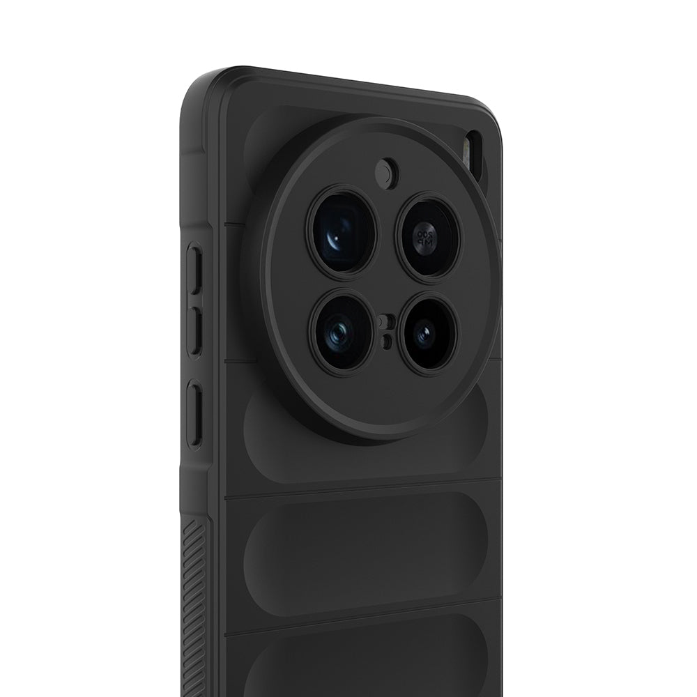 Vivo X200 Pro Kılıf Esnek TPU Oyuklu Arka Yüzey Tasarımlı Zore Etnik Silikon Kapak