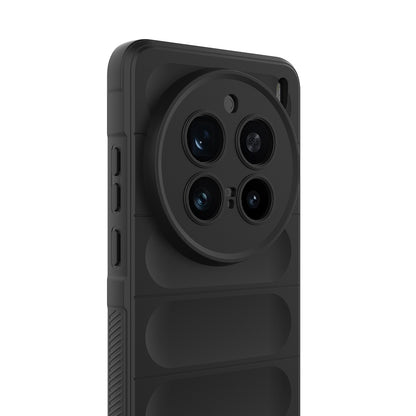 Vivo X200 Pro Kılıf Esnek TPU Oyuklu Arka Yüzey Tasarımlı Zore Etnik Silikon Kapak
