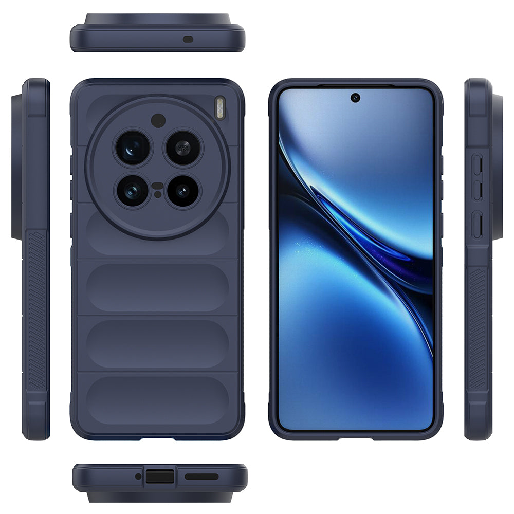 Vivo X200 Pro Kılıf Esnek TPU Oyuklu Arka Yüzey Tasarımlı Zore Etnik Silikon Kapak