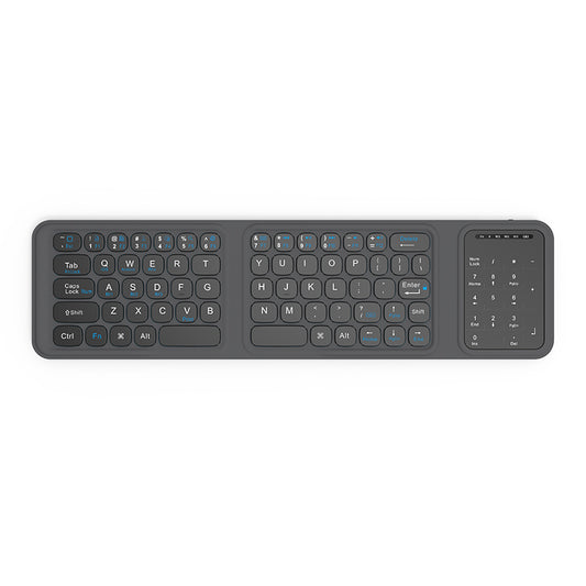 Wiwu FMK-05 iOS Android Windows Uyumlu Katlanabilir Bluetooth Kablosuz Klavye + Masaüstü Telefon Standı