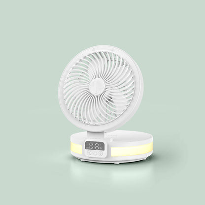 Wiwu FS05 Katlanabilir Şarjlı Dijital LED Ekranlı Gece Lambalı Masaüstü Fan