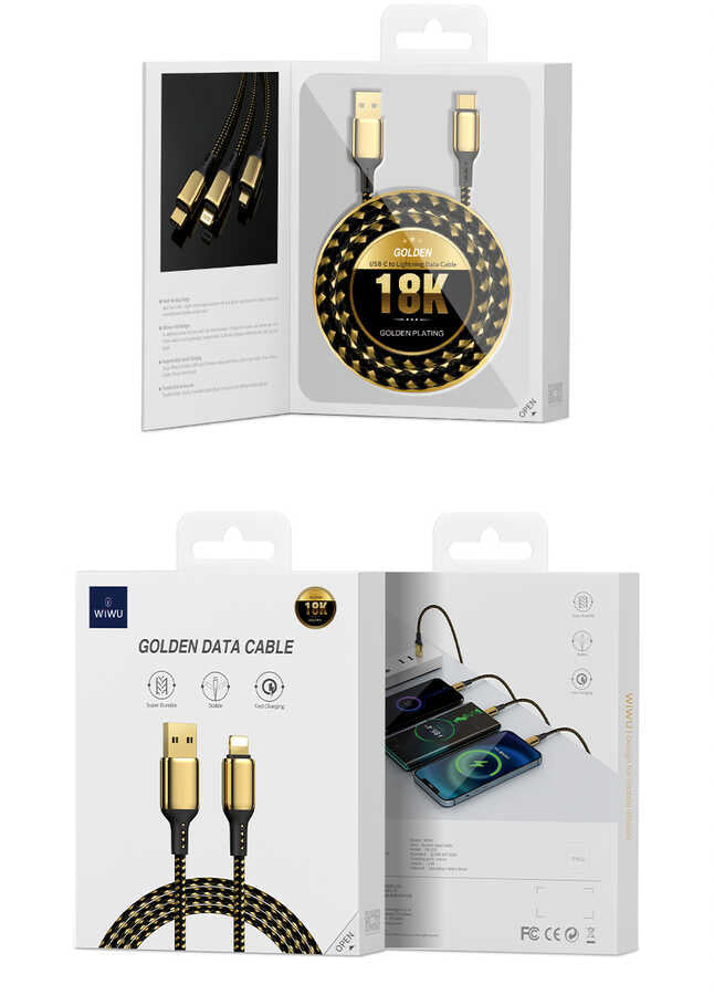 Wiwu Golden Series GD-102 Micro Data Kablo 3M