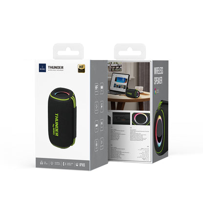 Wiwu H5 Su Geçirmez RGB Işıklı TWS Bluetooth Hoparlör v5.3 15W