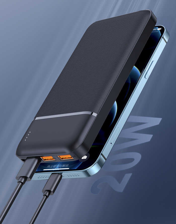 Wiwu JC-19 PD Hızlı Şarj Özellikli Şarj Göstergeli Powerbank 20W 10000mAh