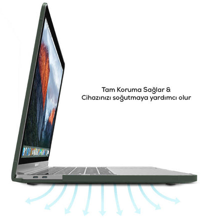 Macbook 13.3' New Pro 2018 Wiwu Macbook HP-01 iShield Kapak