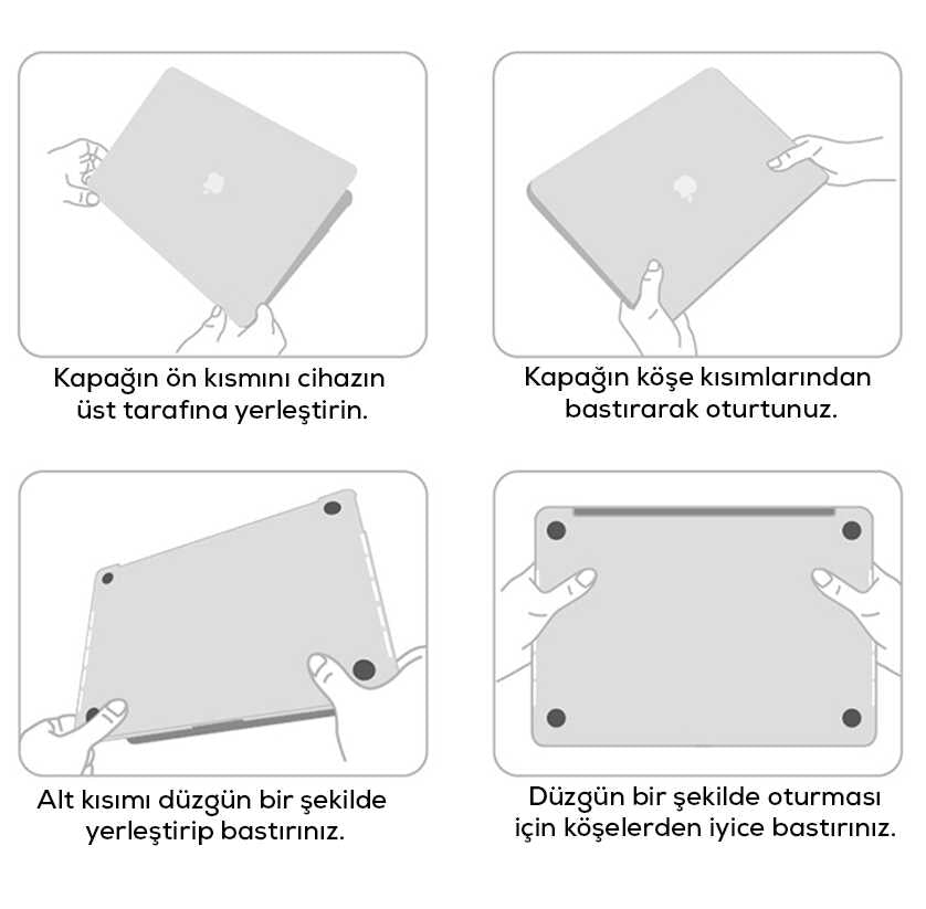 Macbook 13.3' New Pro 2018 Wiwu Macbook HP-01 iShield Kapak