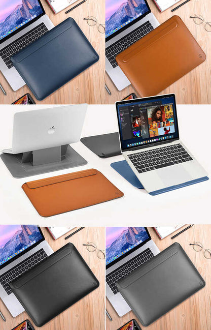 Macbook 16.2' 2021 Wiwu Macbook Skin Pro Portable Stand Kılıf