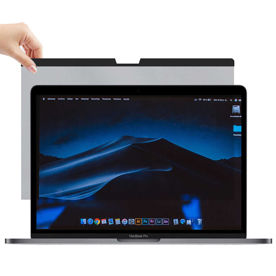 Macbook 16.2' 2021 Touch Bar Wiwu Mıknatıslı Privacy Ekran Koruyucu