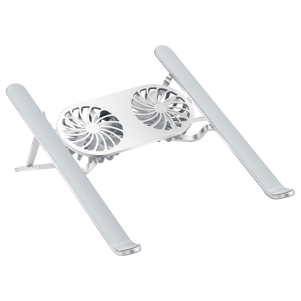 Wiwu S400 Pro Çift Fanlı Işıklı Katlanabilir Ayarlanabilir Laptop Standı 5W 3000RPM