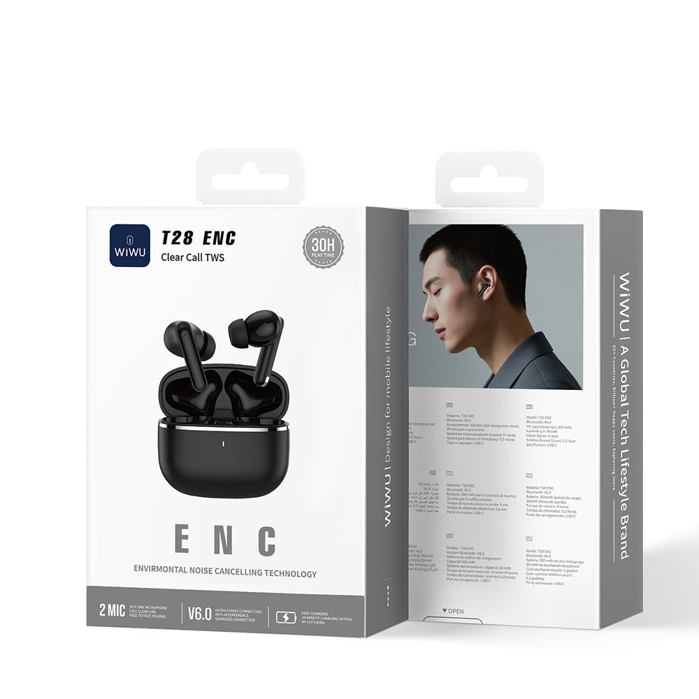 Wiwu T28 ENC Teknolojili Kulak İçi Bluetooth Kulaklık v6.0