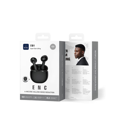 Wiwu T31 ENC Teknolojili TWS Kulak İçi Bluetooth Kulaklık v5.4