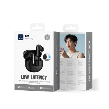 Wiwu T36 ANC/ENC Teknolojili Kulak İçi Bluetooth Kulaklık v6.0