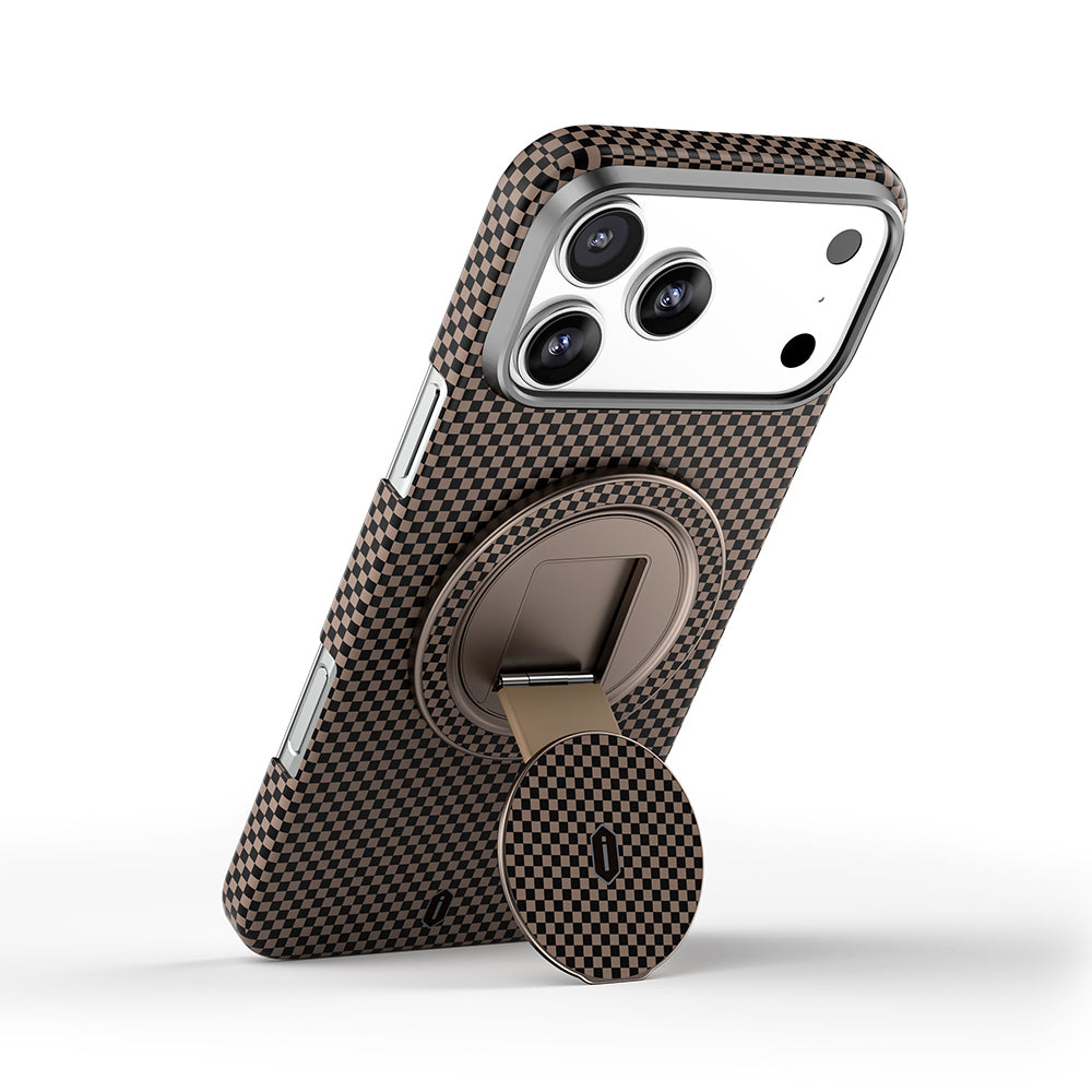 Wiwu Warriors Serisi Aramid Fiber 360 Derece Dönebilen Magnetik Ring Stand Telefon Tutucu