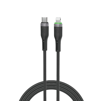 Wiwu Wi-C070 Orginlink Serisi LED Göstergeli Type-C to Lightning Hızlı Şarj Özellikli PD Data ve Şarj Kablosu 27W 1M