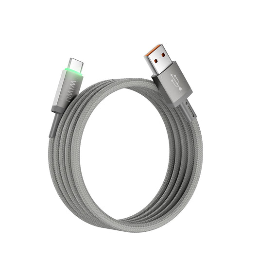 Wiwu Wi-C082 Maglink Serisi LED Göstergeli USB-A to Type-C Hızlı Şarj Özellikli Data ve Şarj Kablosu 60W 1M