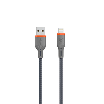 Wiwu Wi-C095 FlameGuard Serisi USB-A to Lightning Data ve Şarj Kablosu 1.2M