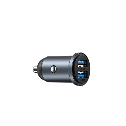 Wiwu Wi-CC031 Nano Lite Serisi Dual USB-A Hızlı Şarj Özellikli Araç Şarj Aleti PD 12W