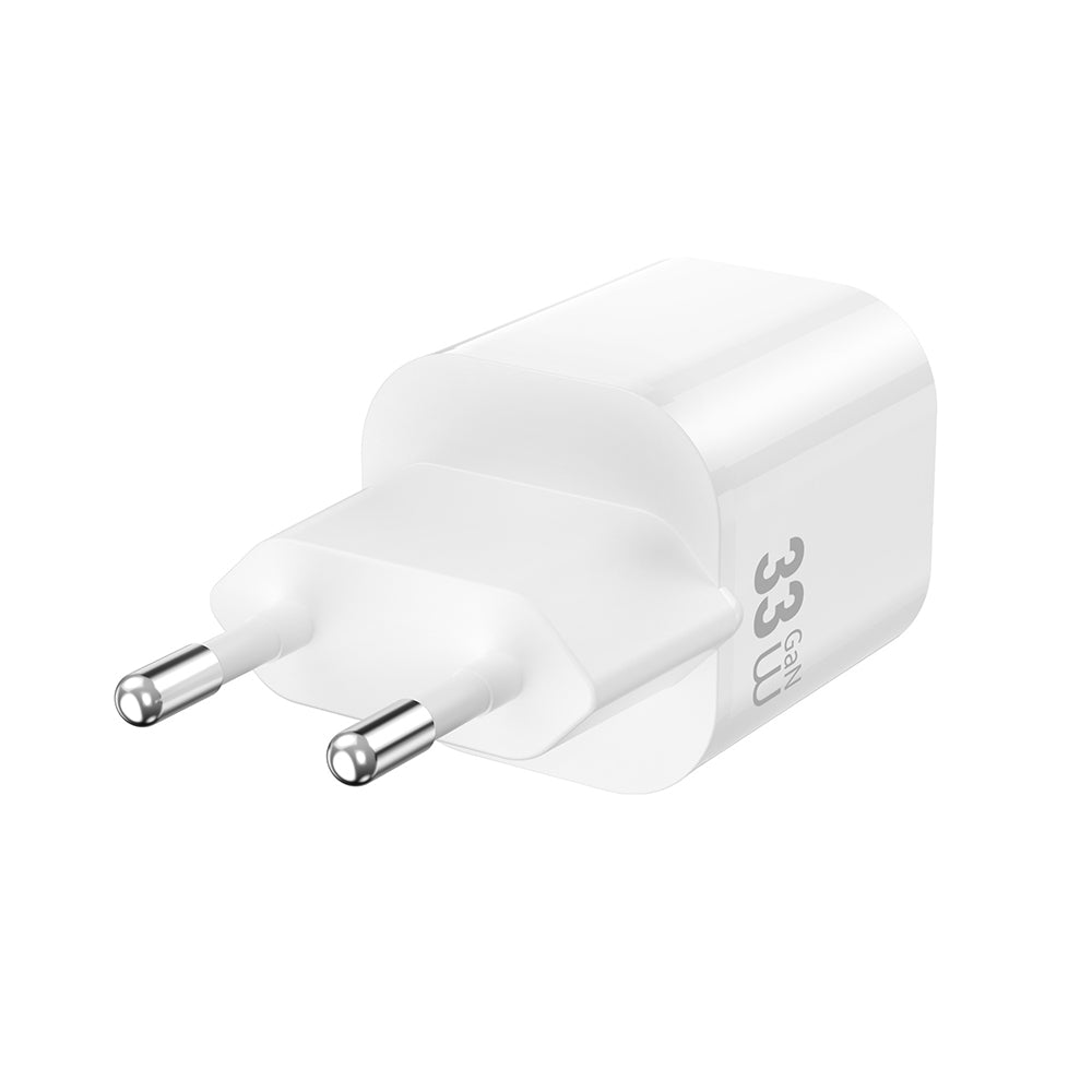 Wiwu Wi-G018 Cube Serisi Type-C to Type-C GaN Tech PD Hızlı Şarj Özellikli Kablolu Şarj Seti 33W