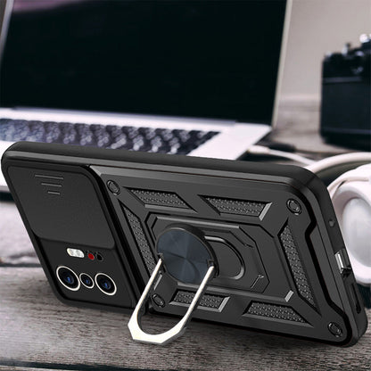 Xiaomi 11T Pro 5G Kılıf Magnetik Standlı Kamera Korumalı Zore Sürgülü Vega Kapak