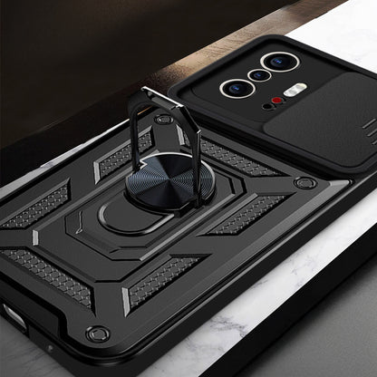 Xiaomi 11T Pro 5G Kılıf Magnetik Standlı Kamera Korumalı Zore Sürgülü Vega Kapak