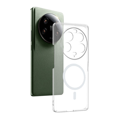 Xiaomi 13 Ultra Kamera Korumalı M-Safe Şarj Özellikli Şeffaf Zore London Sert PC Kapak