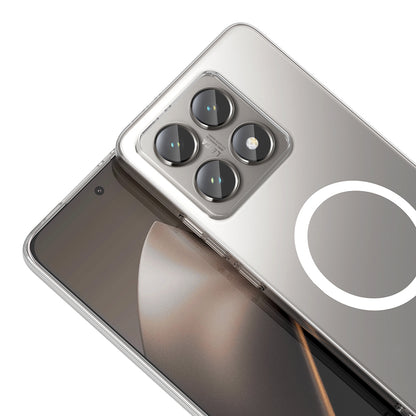 Xiaomi 14T Kamera Korumalı M-Safe Şarj Özellikli Şeffaf Zore London Sert PC Kapak