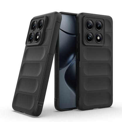 Xiaomi 14T Pro Kılıf Esnek TPU Oyuklu Arka Yüzey Tasarımlı Zore Etnik Silikon Kapak