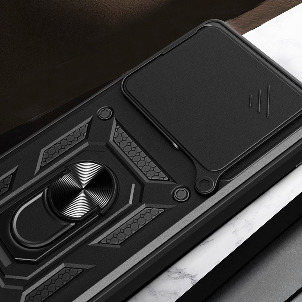 Xiaomi 15T Kılıf Magnetik Standlı Kamera Korumalı Zore Sürgülü Vega Kapak
