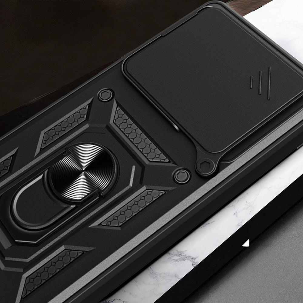 Xiaomi 15T Pro Kılıf Magnetik Standlı Kamera Korumalı Zore Sürgülü Vega Kapak