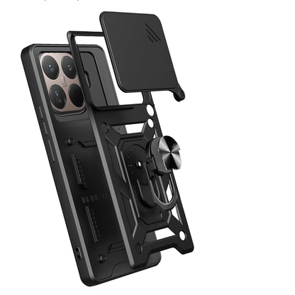 Xiaomi 15T Pro Kılıf Magnetik Standlı Kamera Korumalı Zore Sürgülü Vega Kapak