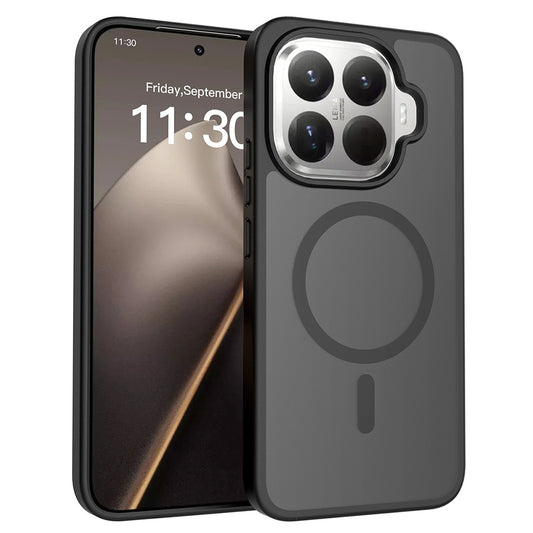 Xiaomi 15T Pro Kılıf Sert PC Arka Yüzey Wireless Şarj Özellikli Zore Flet M-safe Kapak