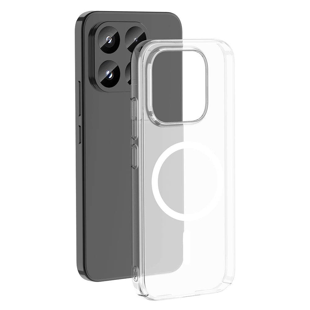 Xiaomi 17 Kamera Korumalı M-Safe Şarj Özellikli Şeffaf Zore London Sert PC Kapak