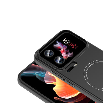 Xiaomi 17 Pro Kılıf M-Safe Şarj Özellikli Kamera Korumalı Zore Elio Sert PC Kapak