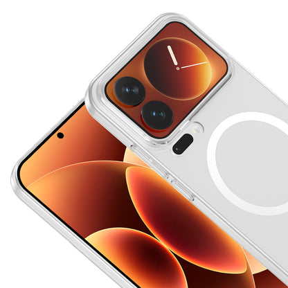 Xiaomi 17 Pro Max Kamera Korumalı M-Safe Şarj Özellikli Şeffaf Zore London Sert PC Kapak