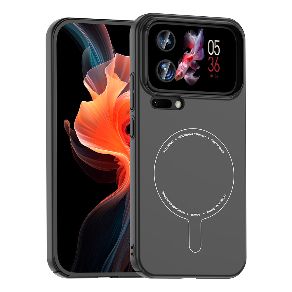 Xiaomi 17 Pro Max Kılıf M-Safe Şarj Özellikli Kamera Korumalı Zore Elio Sert PC Kapak