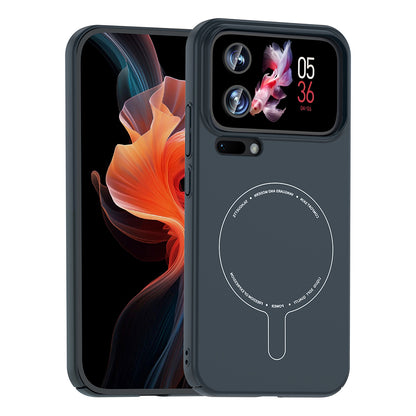 Xiaomi 17 Pro Max Kılıf M-Safe Şarj Özellikli Kamera Korumalı Zore Elio Sert PC Kapak