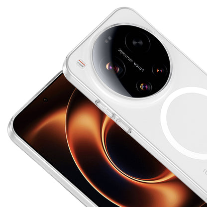 Xiaomi 17 Ultra Kamera Korumalı M-Safe Şarj Özellikli Şeffaf Zore London Sert PC Kapak