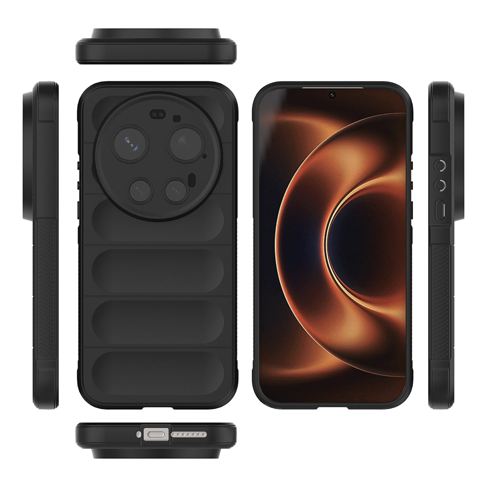 Xiaomi 17 Ultra Kılıf Esnek TPU Oyuklu Arka Yüzey Tasarımlı Zore Etnik Silikon Kapak