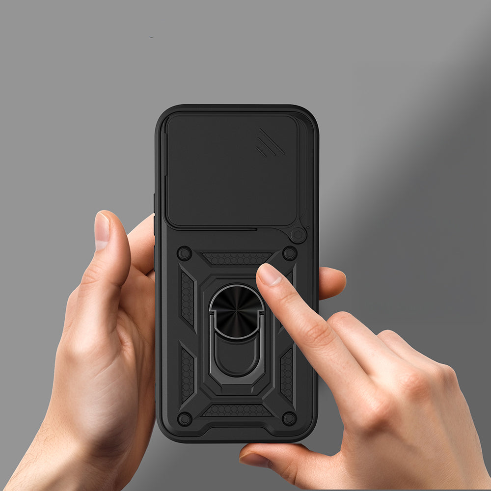 Xiaomi 17T Pro Kılıf Magnetik Standlı Kamera Korumalı Zore Sürgülü Vega Kapak