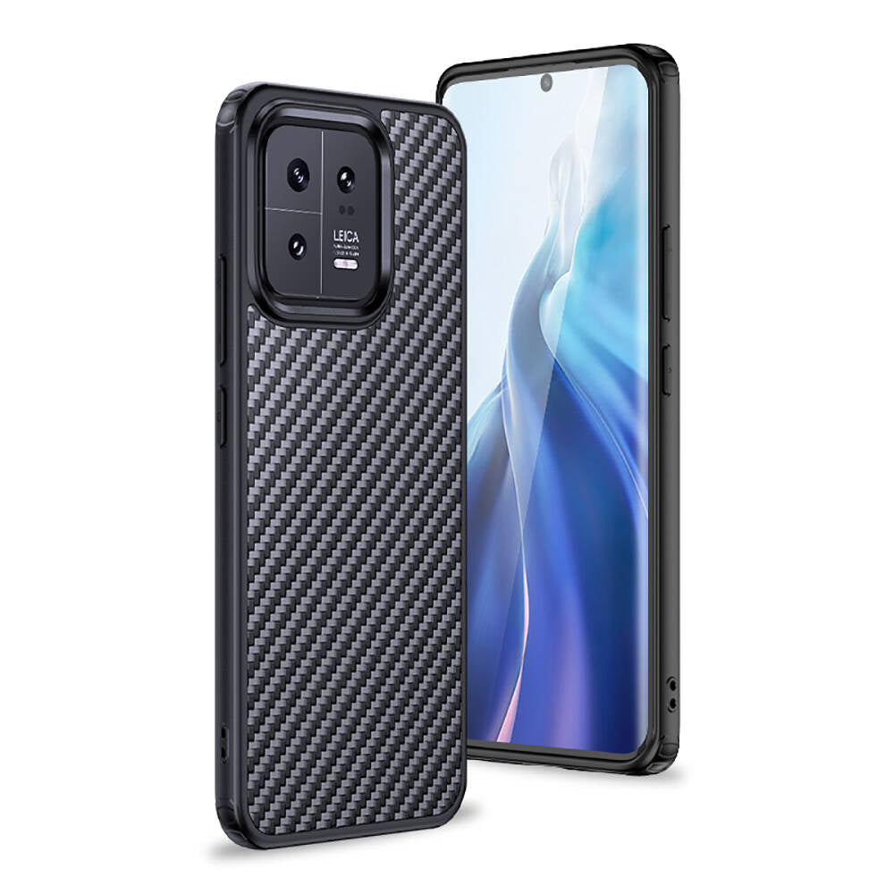 Xiaomi Mi 13 Kılıf Aramid Karbon Fiber M-safe Özellikli Wlons Radison Kapak