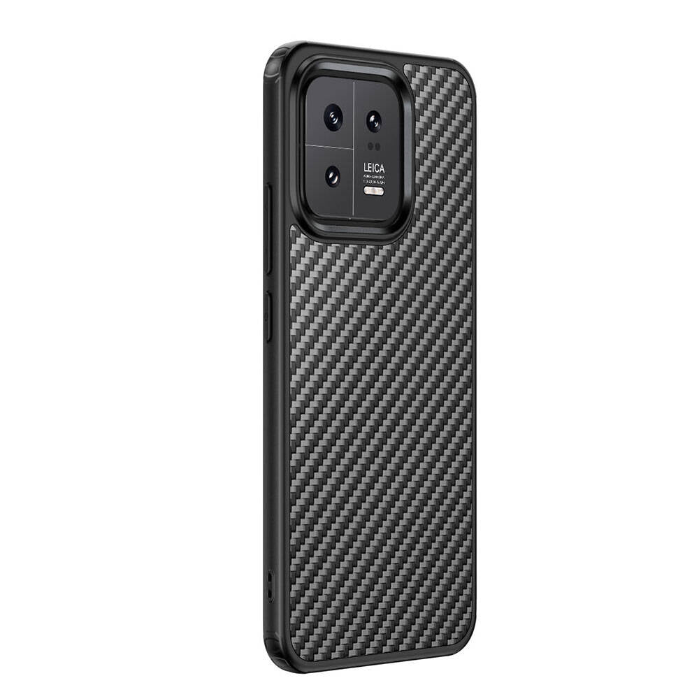 Xiaomi Mi 13 Kılıf Aramid Karbon Fiber M-safe Özellikli Wlons Radison Kapak