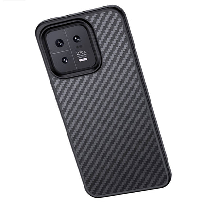 Xiaomi Mi 13 Kılıf Aramid Karbon Fiber M-safe Özellikli Wlons Radison Kapak