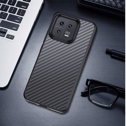 Xiaomi Mi 13 Pro Kılıf Aramid Karbon Fiber M-safe Özellikli Wlons Radison Kapak
