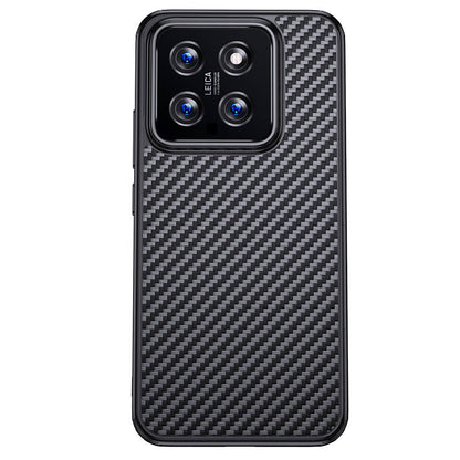Xiaomi Mi 14 Kılıf Aramid Karbon Fiber M-safe Özellikli Wlons Radison Kapak